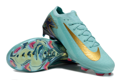 Nike Air Zoom Mercurial Vapor 16 Elite FG Football Boots - Jade/Gold/Blue