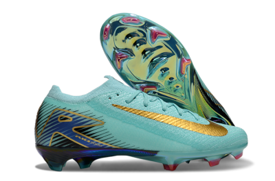 Nike Air Zoom Mercurial Vapor 16 Elite FG Football Boots - Jade/Gold/Blue