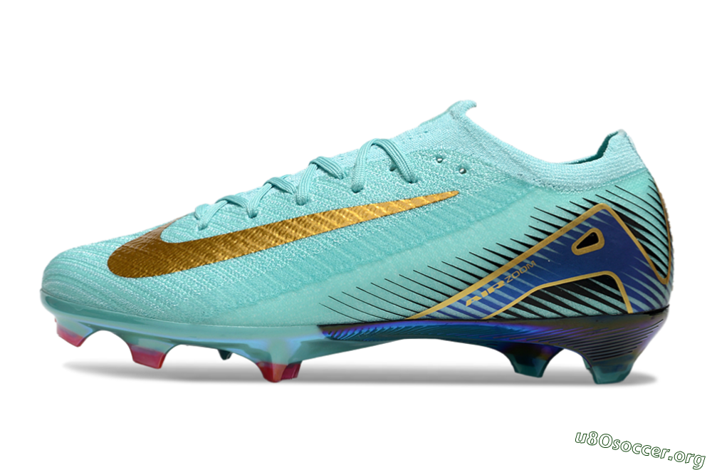 Nike Air Zoom Mercurial Vapor 16 Elite FG Football Boots - Jade/Gold/Blue 3