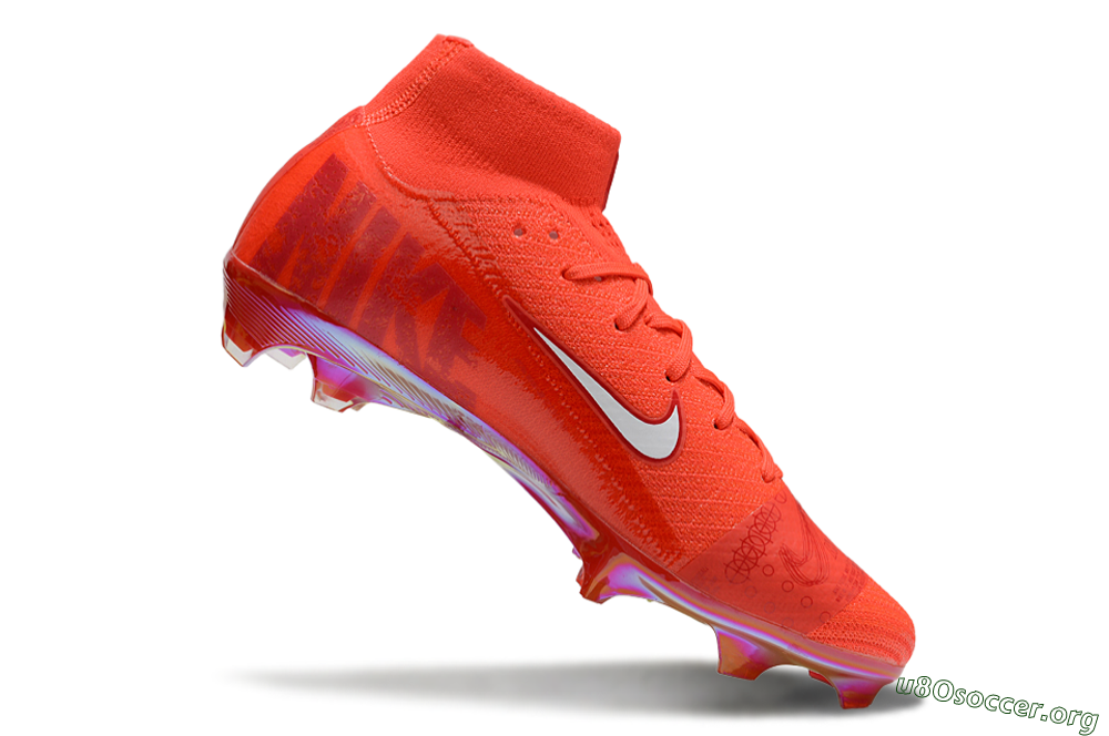 Nike Air Zoom Mercurial Superfly 10 Elite FG Football Boots - Red/White/Gold 4