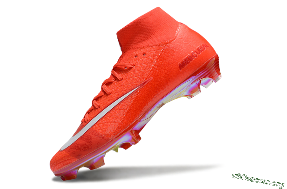 Nike Air Zoom Mercurial Superfly 10 Elite FG Football Boots - Red/White/Gold 5