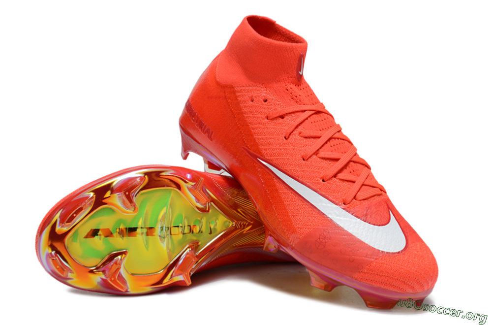 Nike Air Zoom Mercurial Superfly 10 Elite FG Football Boots - Red/White/Gold 0