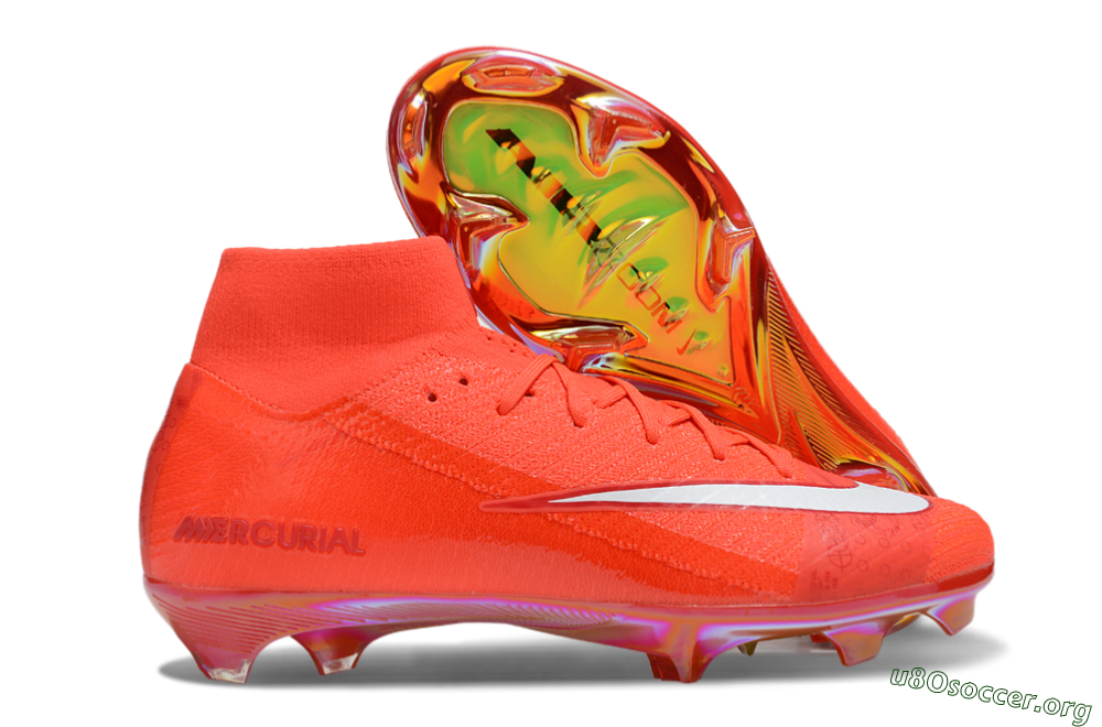 Nike Air Zoom Mercurial Superfly 10 Elite FG Football Boots - Red/White/Gold 2