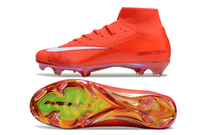 Nike Air Zoom Mercurial Superfly 10 Elite FG Football Boots - Red/White/Gold