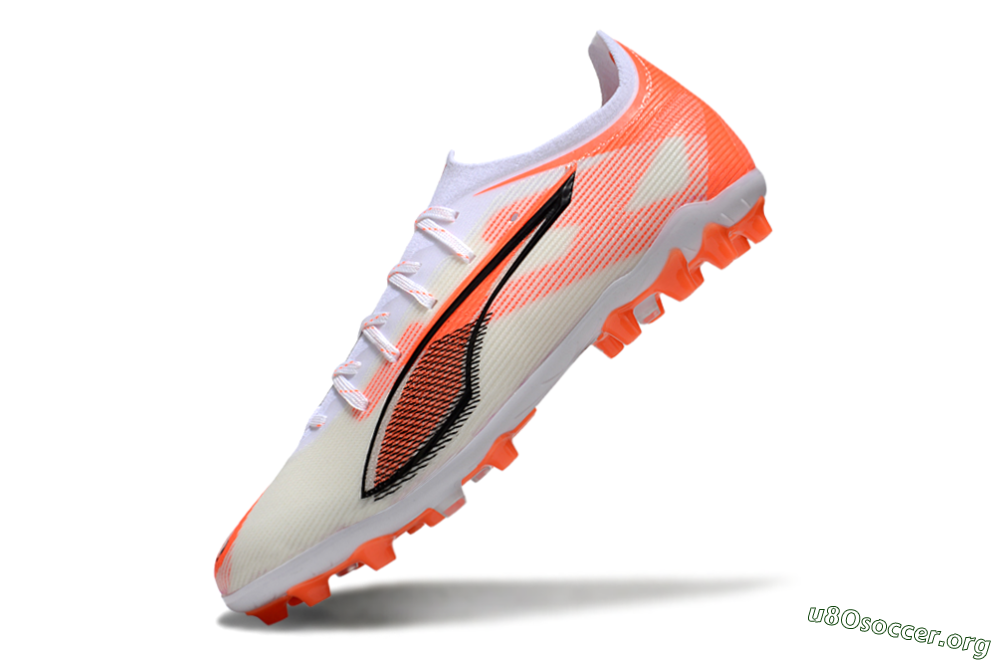 Puma Ultra 5 Ultimate AG Football Boots - White/Red/Black 5