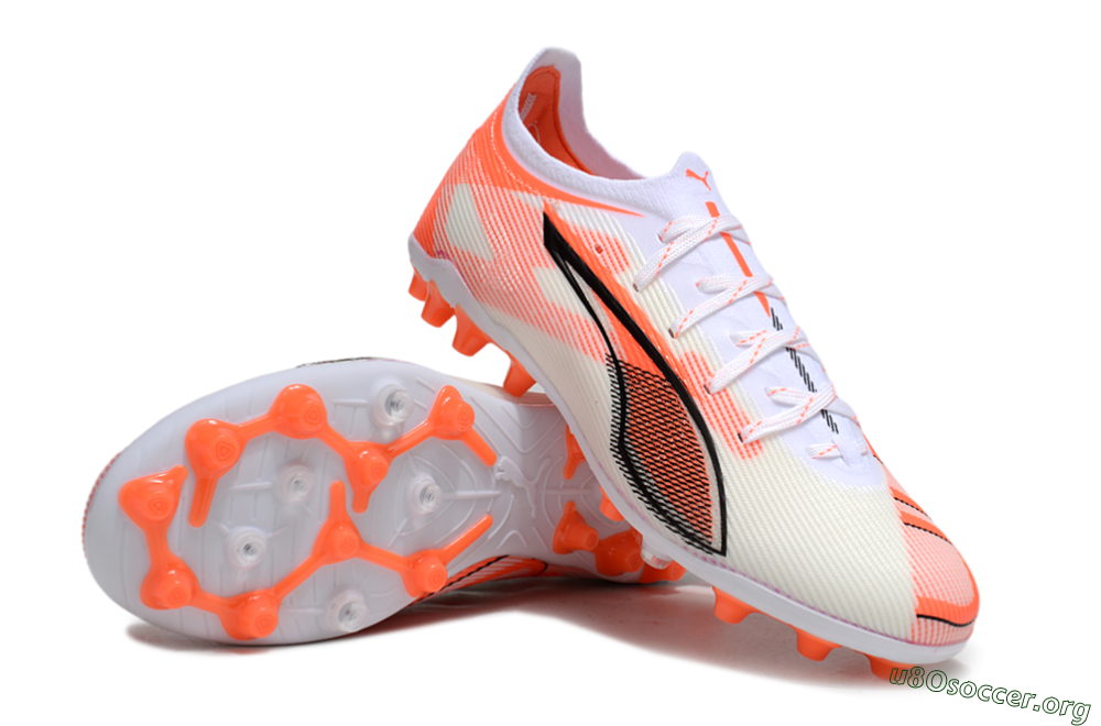 Puma Ultra 5 Ultimate AG Football Boots - White/Red/Black 0