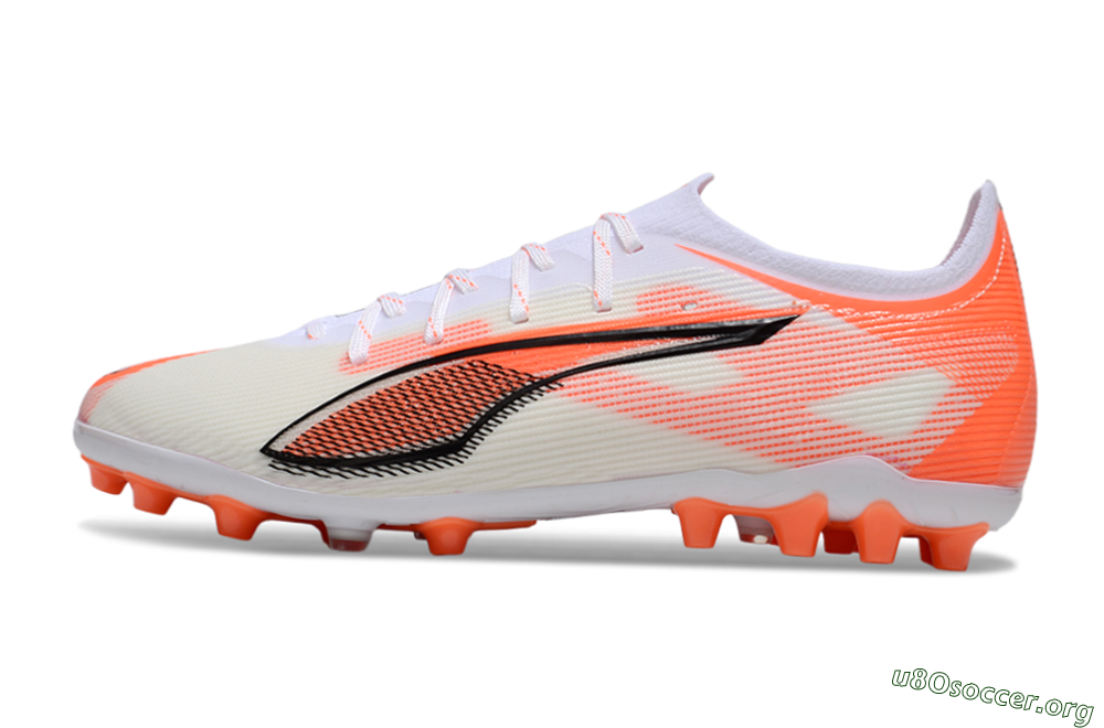 Puma Ultra 5 Ultimate AG Football Boots - White/Red/Black 3