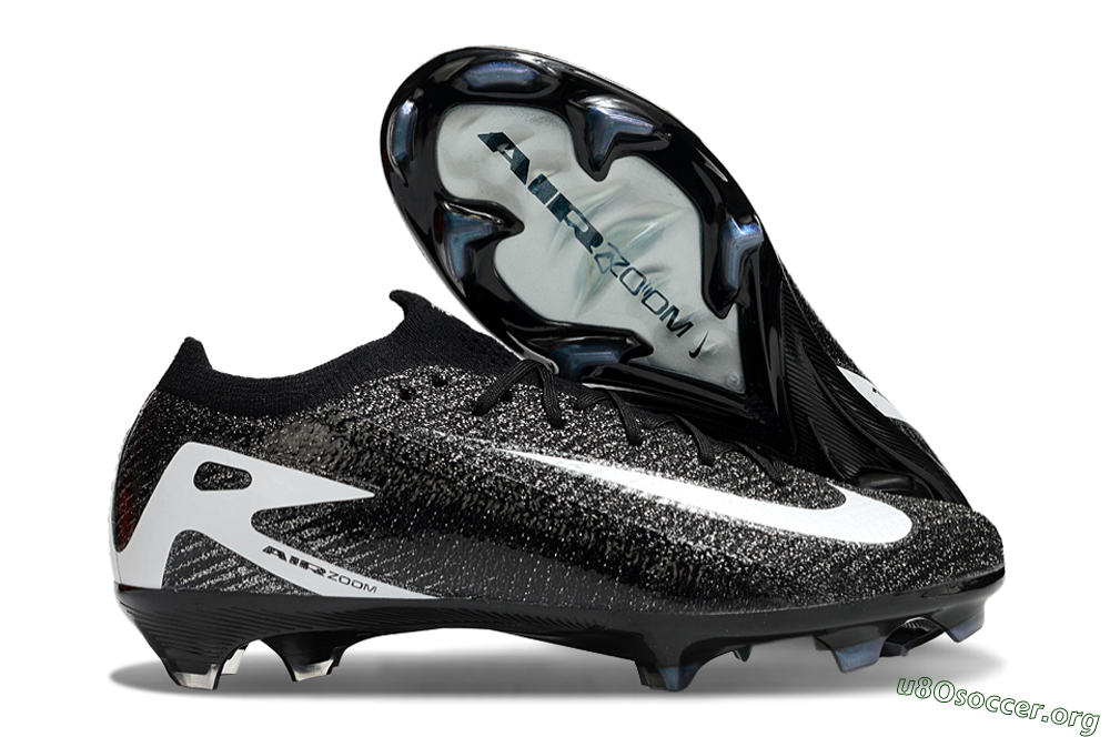 Nike Air Zoom Mercurial Vapor 16 Elite FG Football Boots - Black/White 2