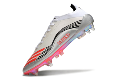 Messi x Adidas F50 Elite 2025 SG Football Boots - Silver/White/Black