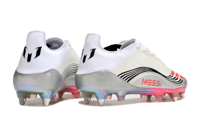 Messi x Adidas F50 Elite 2025 SG Football Boots - Silver/White/Black