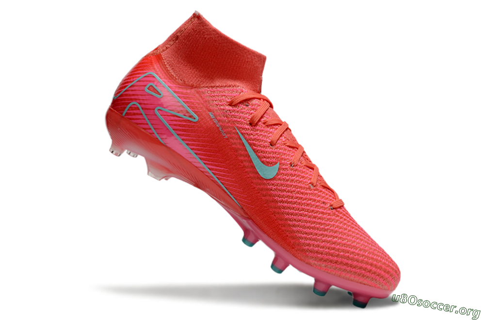 Nike Air Zoom Mercurial Superfly 10 Elite AG Football Boots - Red/Jade 4