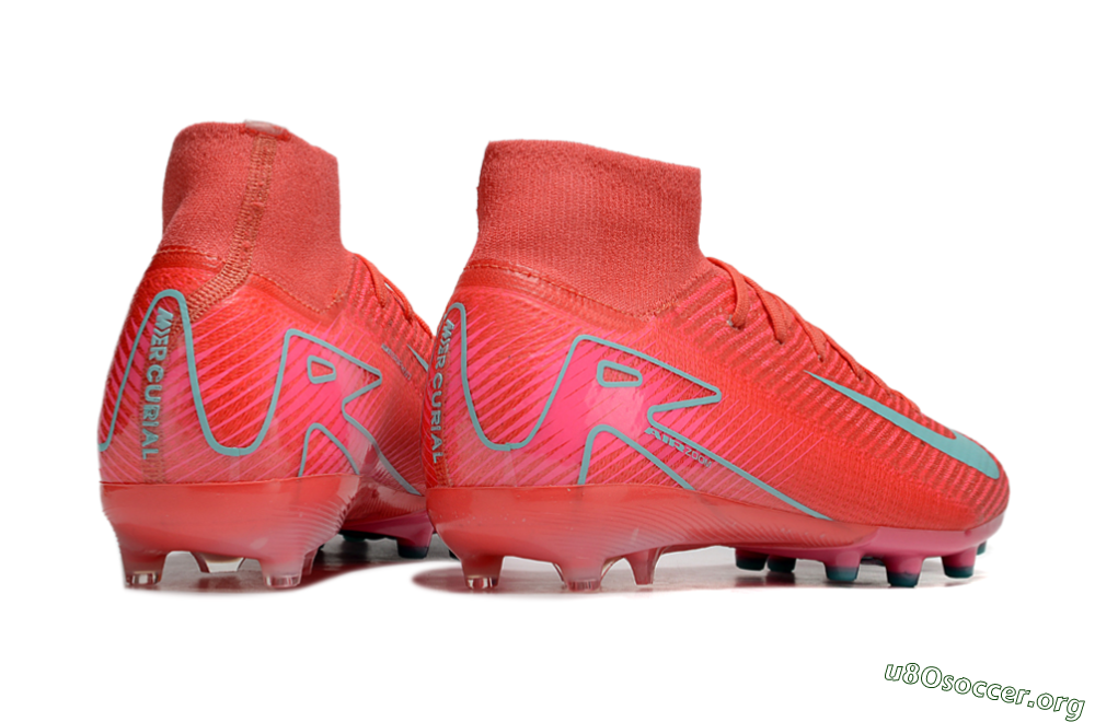Nike Air Zoom Mercurial Superfly 10 Elite AG Football Boots - Red/Jade 6