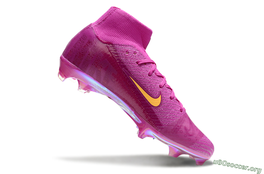 Nike Air Zoom Mercurial Superfly 10 Elite FG Football Boots - Purple/Yellow/Gold 4