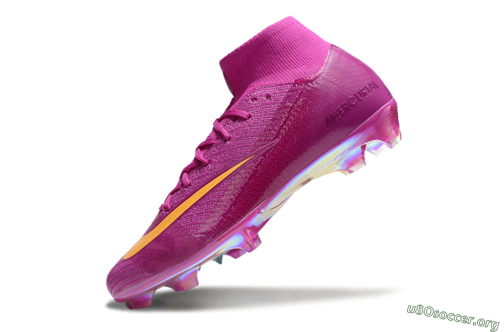 Nike Air Zoom Mercurial Superfly 10 Elite FG Football Boots - Purple/Yellow/Gold 5