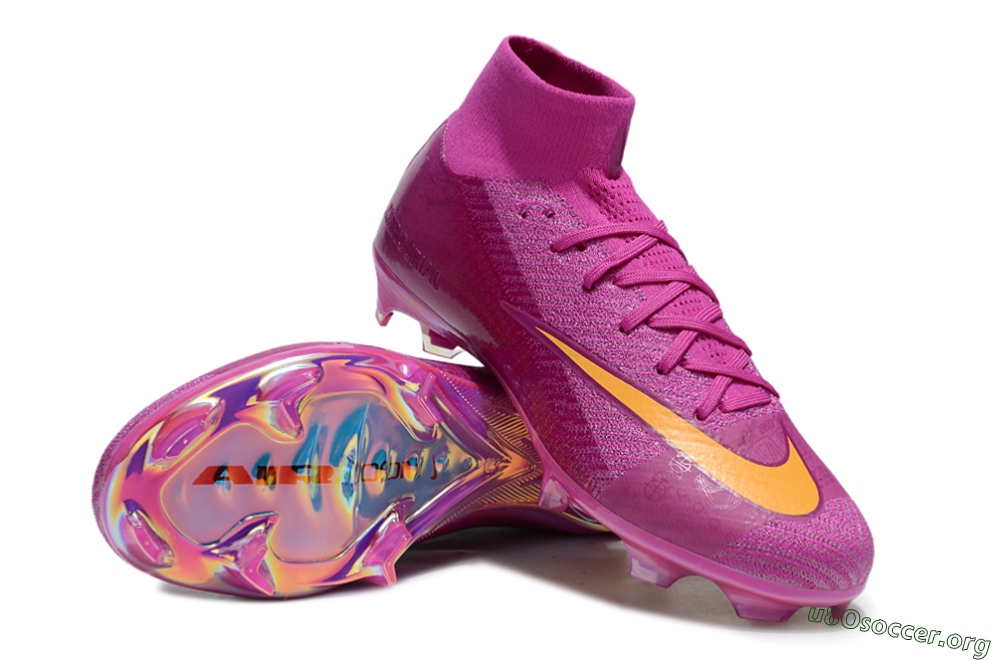 Nike Air Zoom Mercurial Superfly 10 Elite FG Football Boots - Purple/Yellow/Gold 0