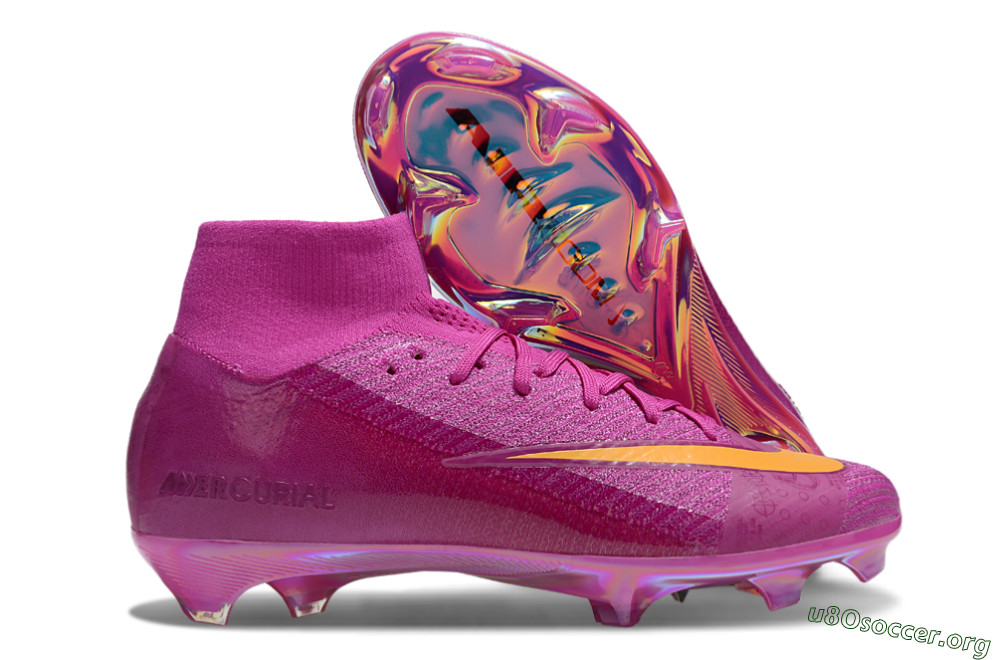 Nike Air Zoom Mercurial Superfly 10 Elite FG Football Boots - Purple/Yellow/Gold 2