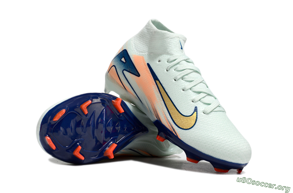 Nike Air Zoom Mercurial Superfly 10 Elite FG Football Boots - Jade/Gold/Blue 1