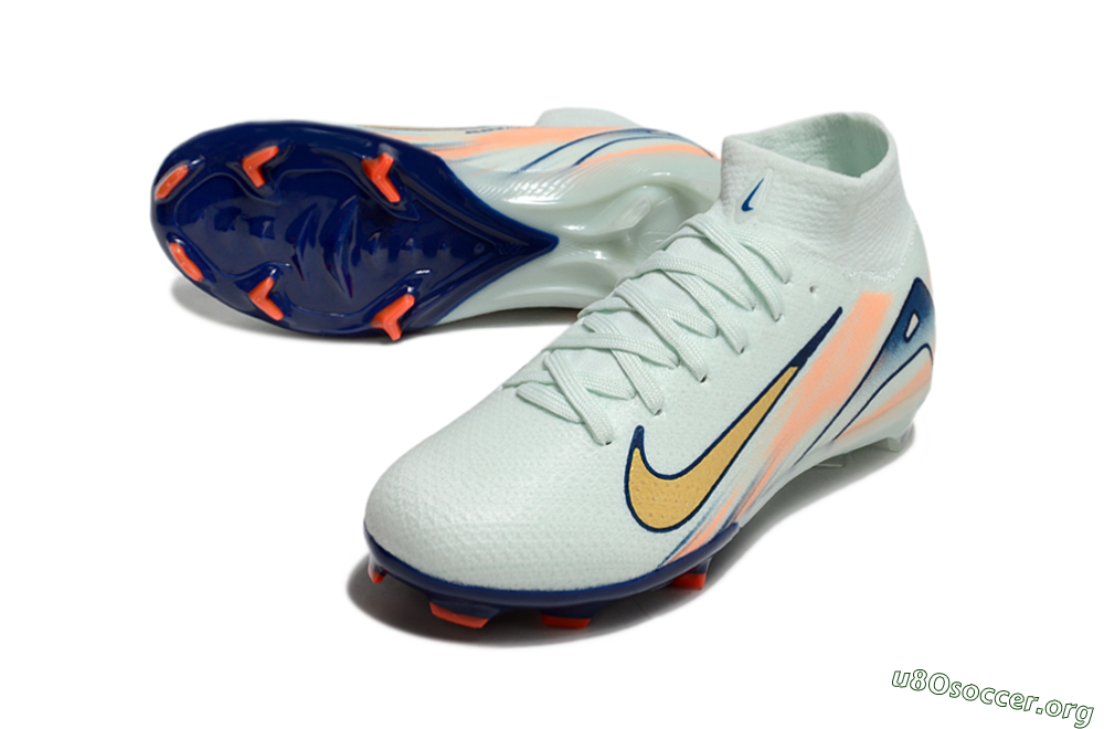 Nike Air Zoom Mercurial Superfly 10 Elite FG Football Boots - Jade/Gold/Blue 0