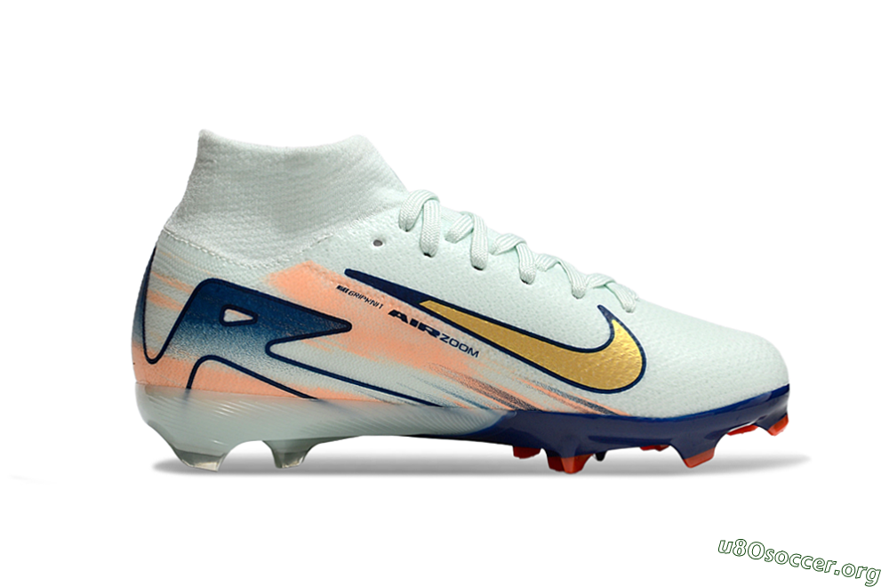 Nike Air Zoom Mercurial Superfly 10 Elite FG Football Boots - Jade/Gold/Blue 4