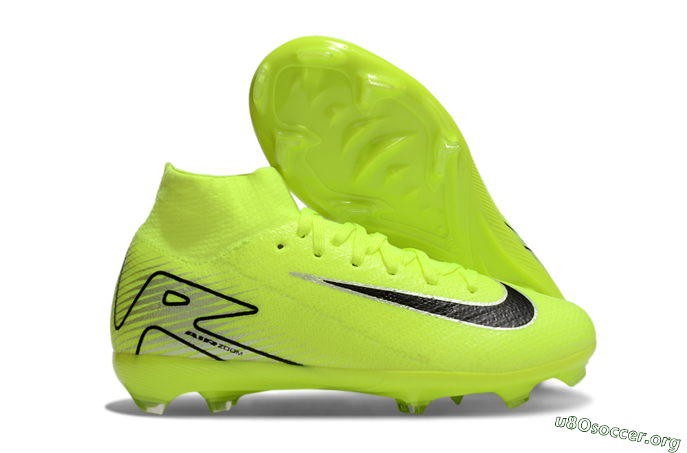 Nike Air Zoom Mercurial Superfly 10 Elite FG Football Boots - Yellow/Black/Silver 2
