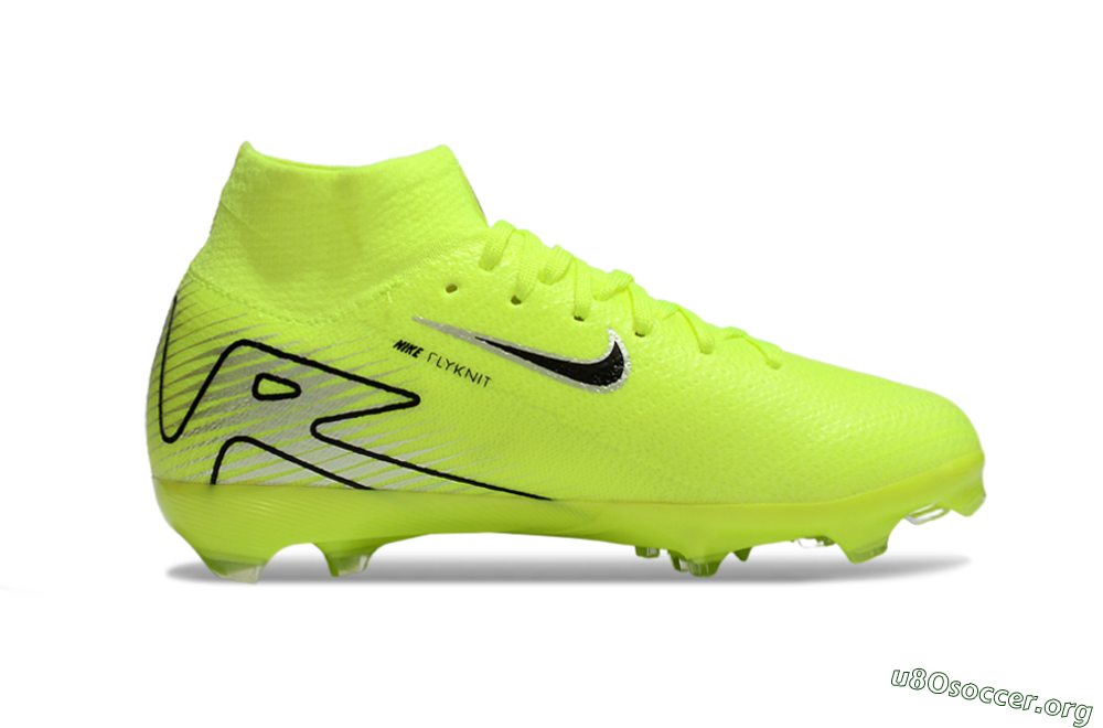 Nike Air Zoom Mercurial Superfly 10 Elite FG Football Boots - Yellow/Black/Silver 4