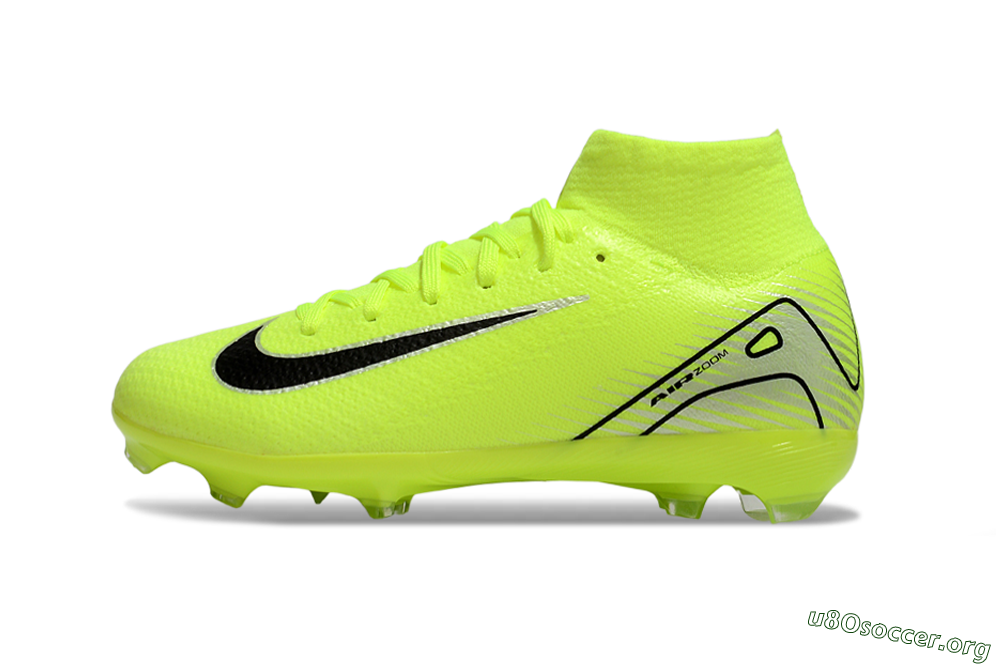 Nike Air Zoom Mercurial Superfly 10 Elite FG Football Boots - Yellow/Black/Silver 3