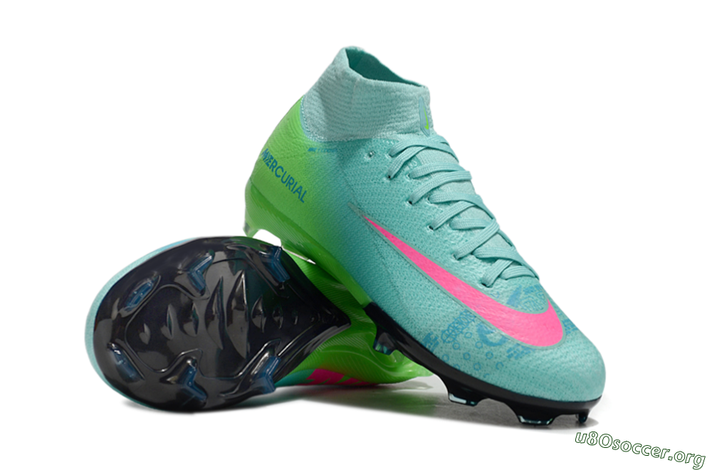 Nike Air Zoom Mercurial Superfly 10 Elite FG Football Boots - Jade/Pink/Yellow 1