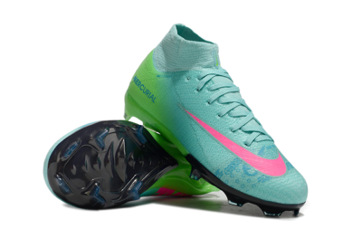 Nike Air Zoom Mercurial Superfly 10 Elite FG Football Boots - Jade/Pink/Yellow