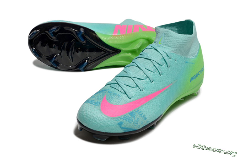 Nike Air Zoom Mercurial Superfly 10 Elite FG Football Boots - Jade/Pink/Yellow 0