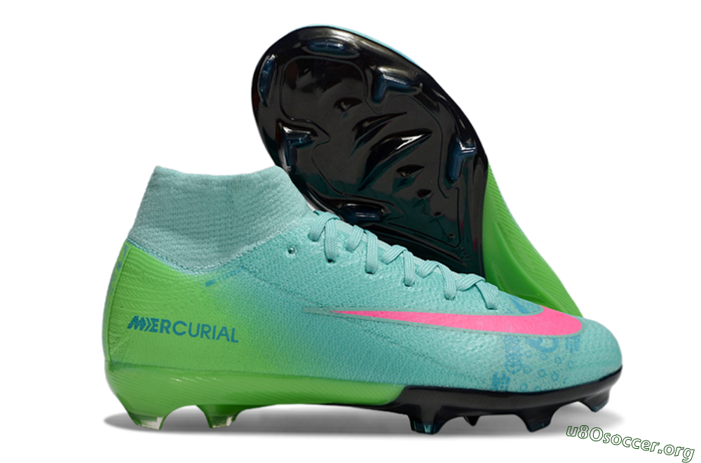 Nike Air Zoom Mercurial Superfly 10 Elite FG Football Boots - Jade/Pink/Yellow 2