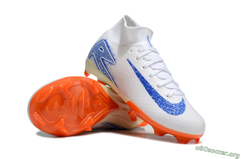 Nike Air Zoom Mercurial Superfly 10 Elite FG Football Boots - White/Blue/Red 1