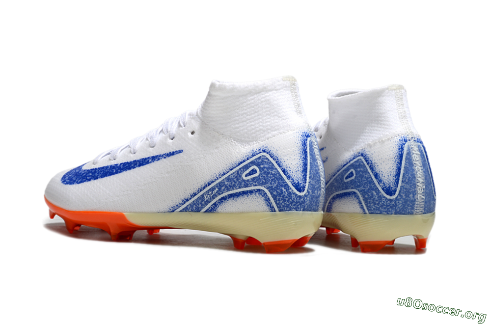 Nike Air Zoom Mercurial Superfly 10 Elite FG Football Boots - White/Blue/Red 5