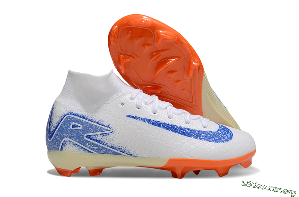 Nike Air Zoom Mercurial Superfly 10 Elite FG Football Boots - White/Blue/Red 2