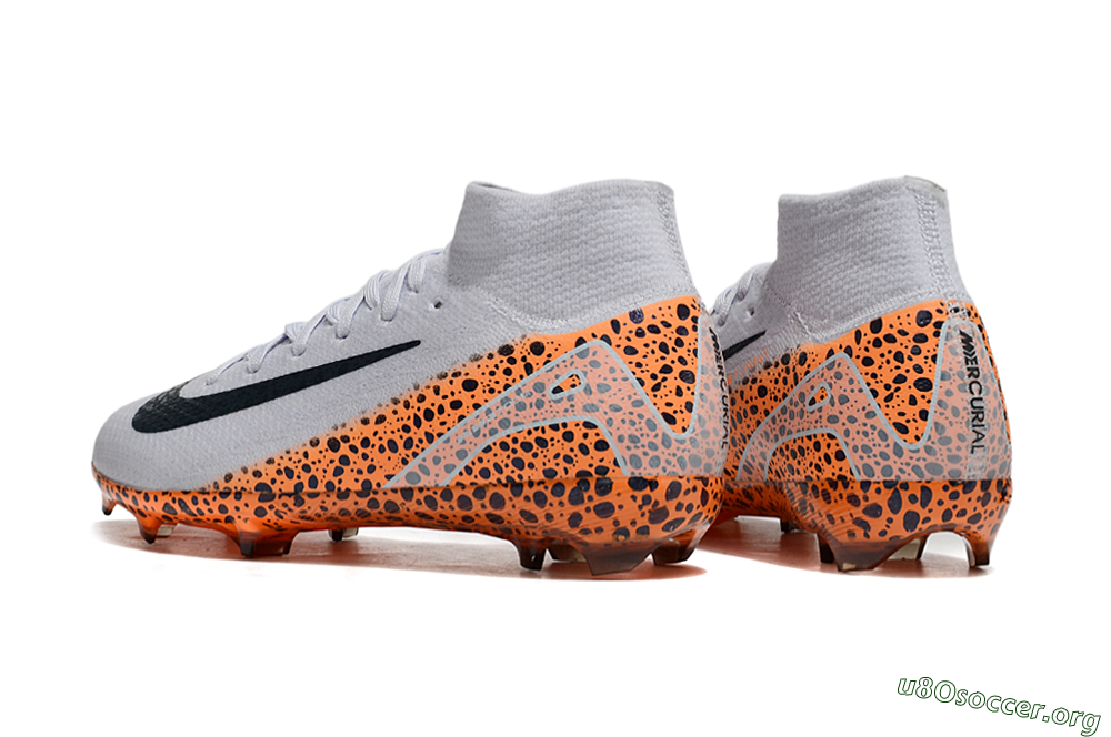 Nike Air Zoom Mercurial Superfly 10 Elite FG Football Boots - Grey/Black/Leopard 5
