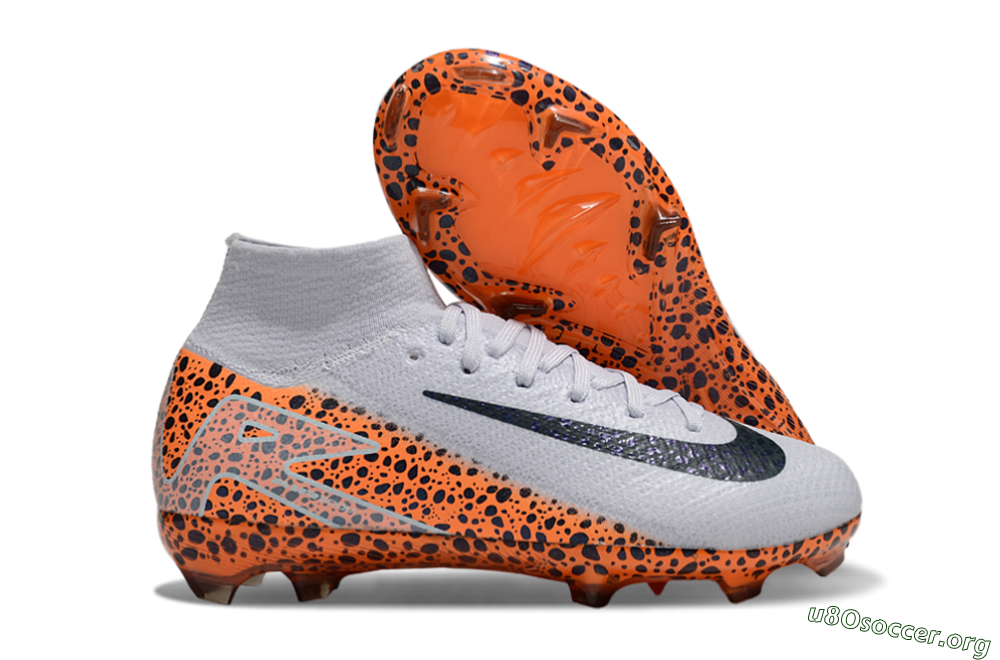 Nike Air Zoom Mercurial Superfly 10 Elite FG Football Boots - Grey/Black/Leopard 2