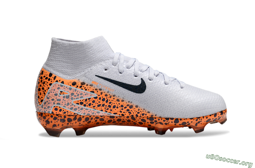 Nike Air Zoom Mercurial Superfly 10 Elite FG Football Boots - Grey/Black/Leopard 4