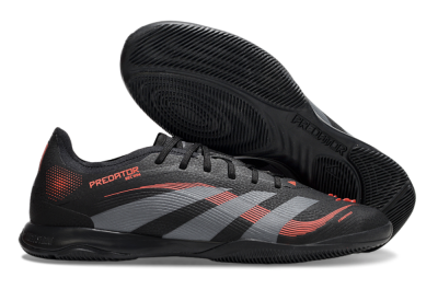 Adidas Predator 25 Elite IC Football Shoes - Black/Grey/Red