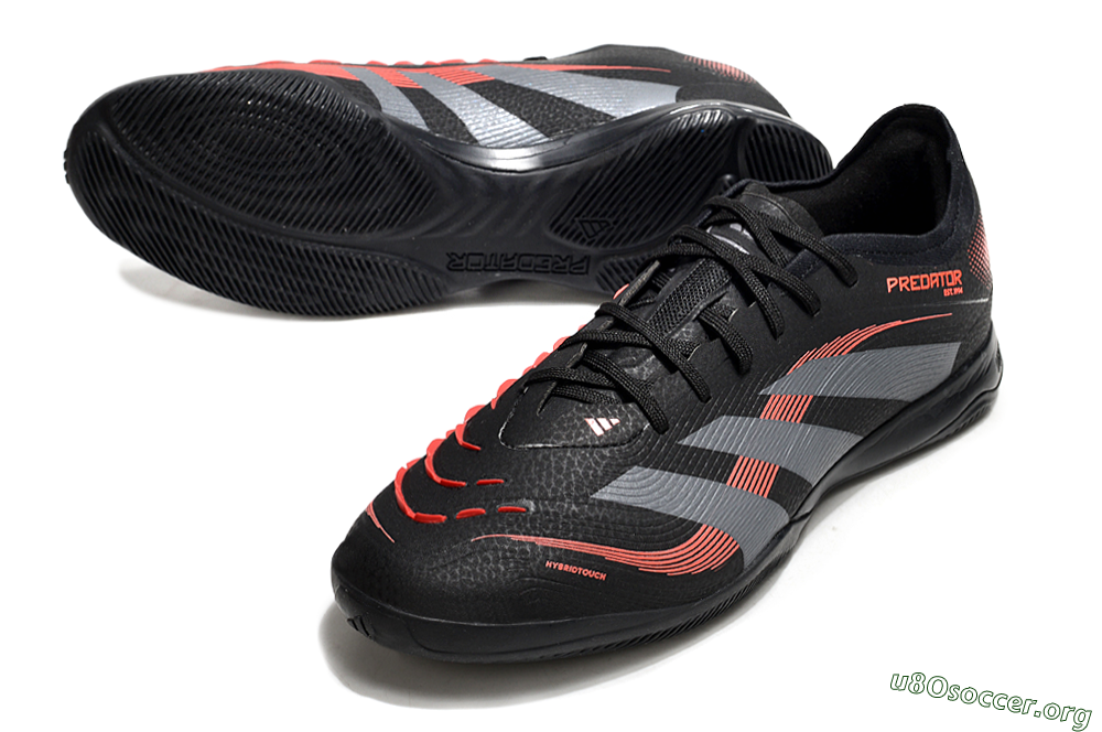 Adidas Predator 25 Elite IC Football Shoes - Black/Grey/Red 0