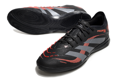 Adidas Predator 25 Elite IC Football Shoes - Black/Grey/Red