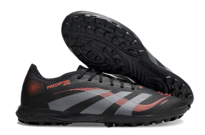 Adidas Predator 25 Elite TF Football Shoes - Black/Grey/Red