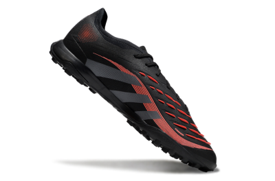Adidas Predator 25 Elite TF Football Shoes - Black/Grey/Red