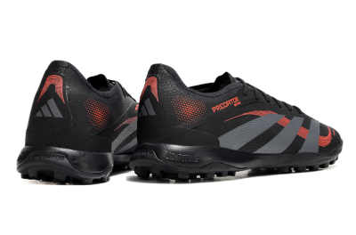 Adidas Predator 25 Elite TF Football Shoes - Black/Grey/Red