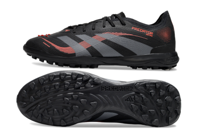 Adidas Predator 25 Elite TF Football Shoes - Black/Grey/Red