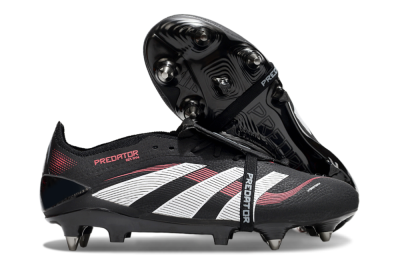 Adidas Predator 25 Elite Foldover Tongue SG Football Boots - Black/White/Red