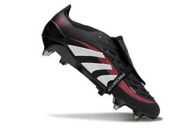 Adidas Predator 25 Elite Foldover Tongue SG Football Boots - Black/White/Red