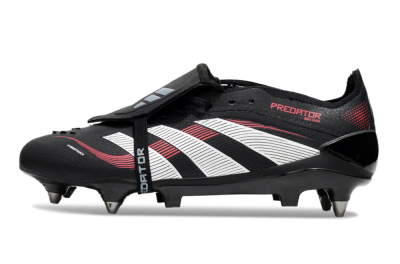 Adidas Predator 25 Elite Foldover Tongue SG Football Boots - Black/White/Red