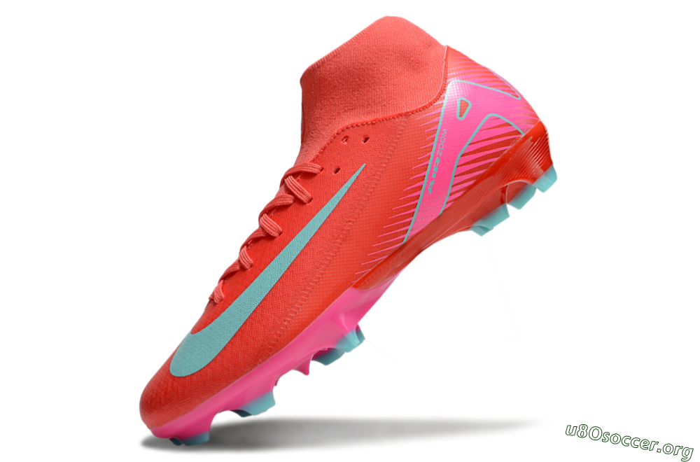 Nike Air Zoom Mercurial Superfly 10 Elite FG Football Boots - Red/Jade/Pink 5