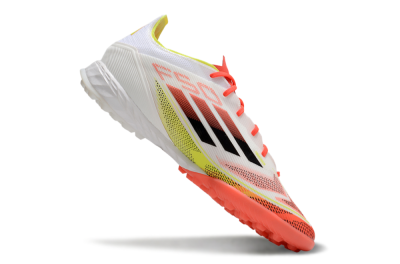Adidas F50 Pro TF Football Shoes - White/Red/Yellow