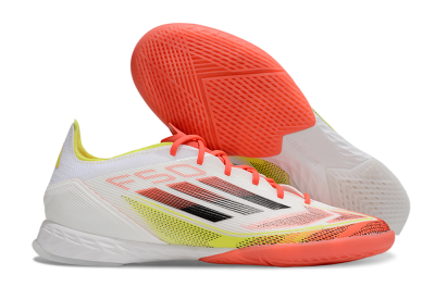 Adidas F50 Pro IC Football Shoes - White/Red/Yellow