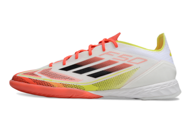 Adidas F50 Pro IC Football Shoes - White/Red/Yellow